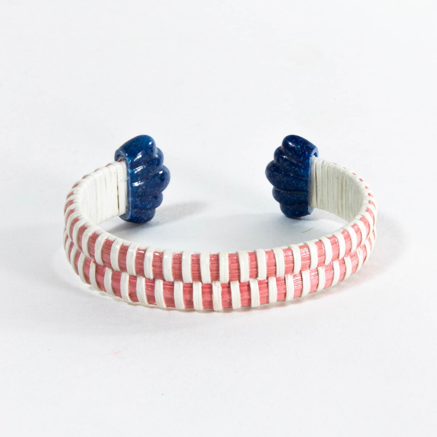 The Jane Bracelet - Pink/Navy Scallop