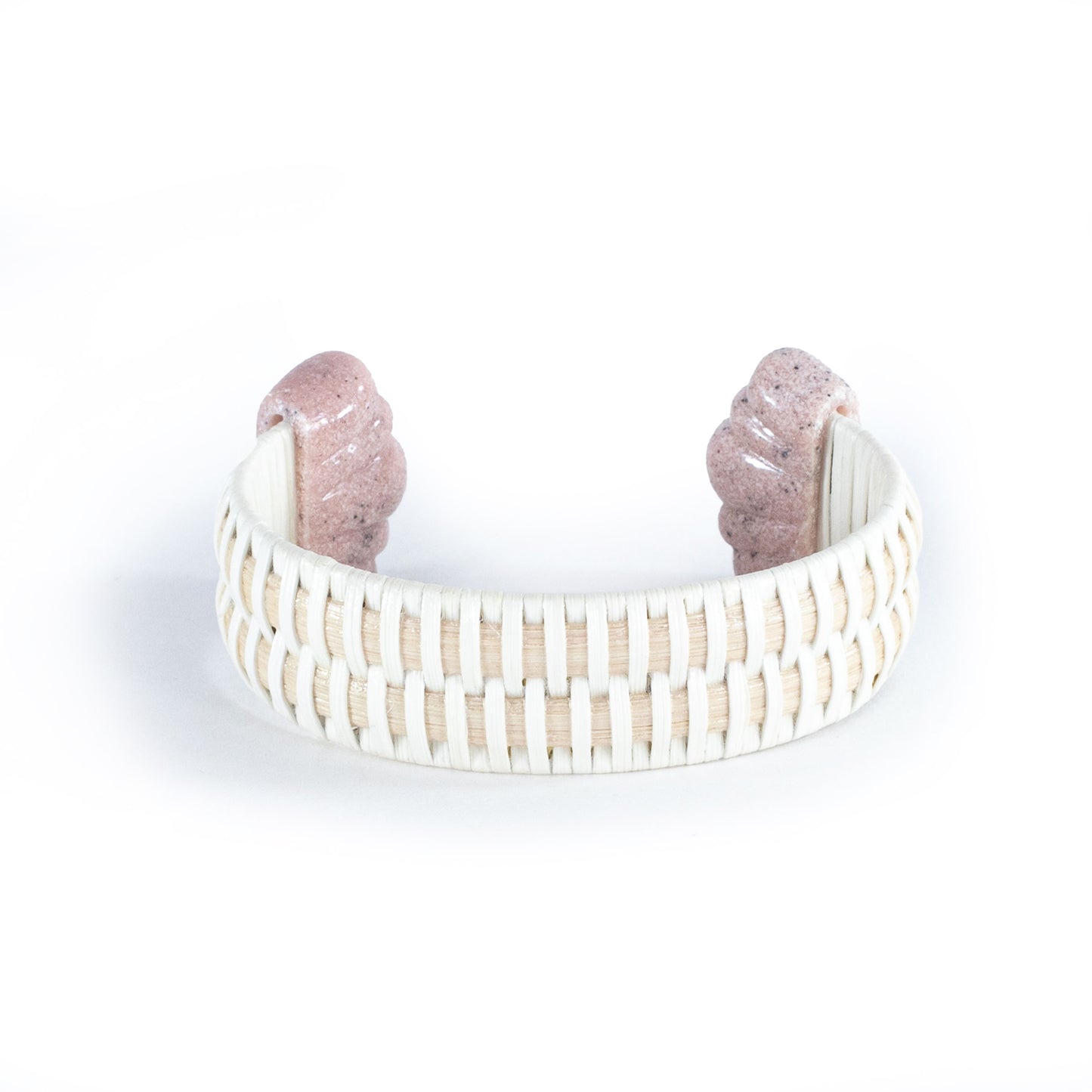The Ellery Cuff - White/Pink