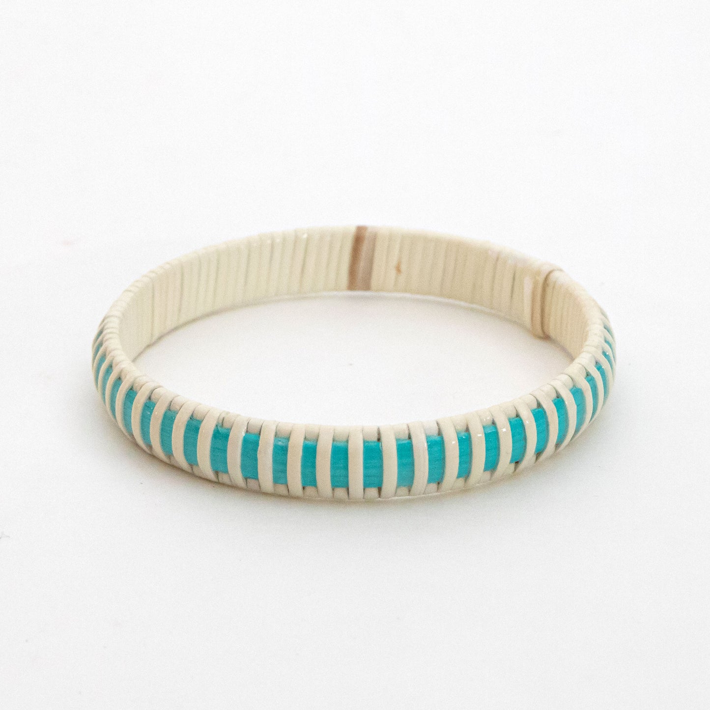 Bangle - Narrow - Turquoise/White - M