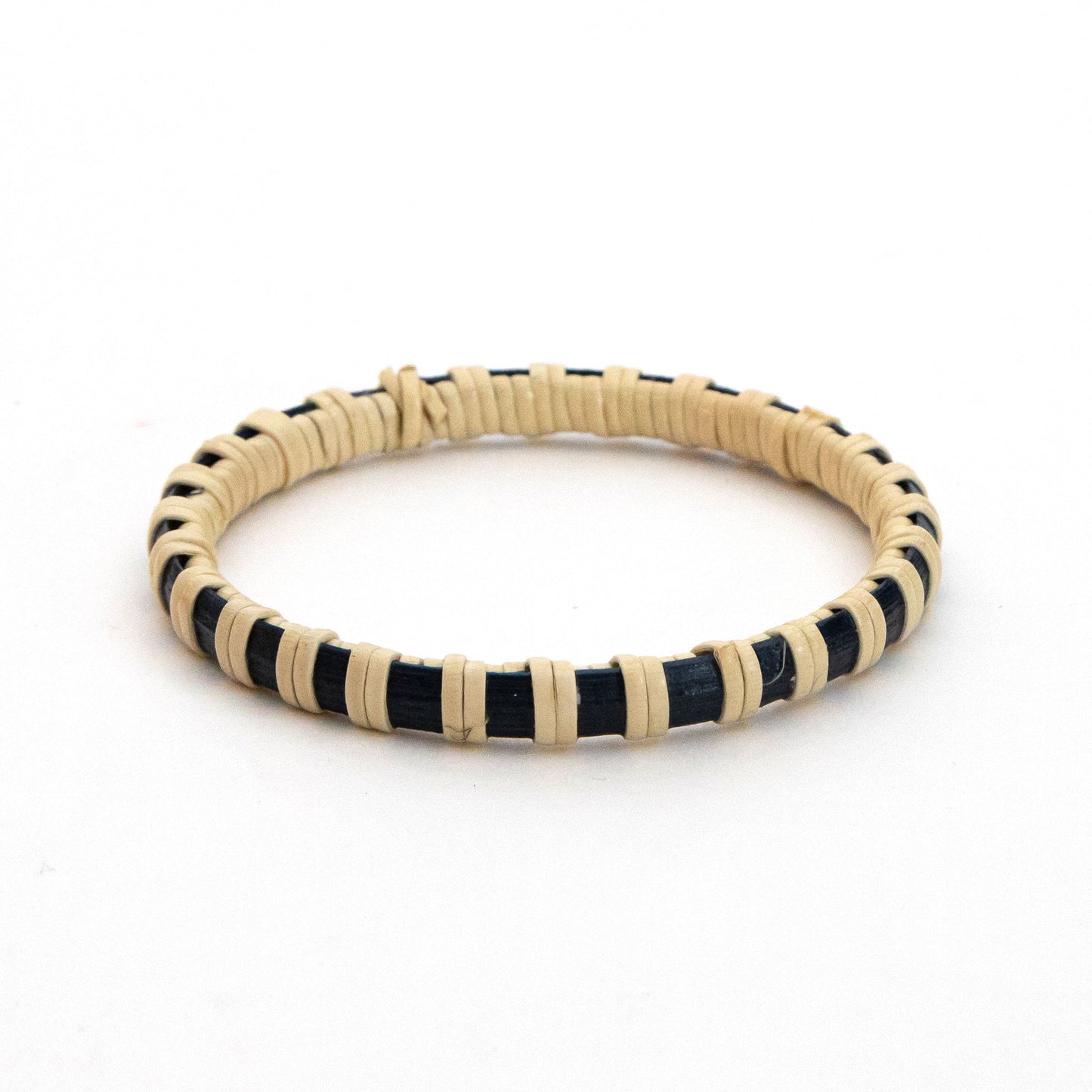 Bangle - Extra Narrow - Navy/Natural Double - M