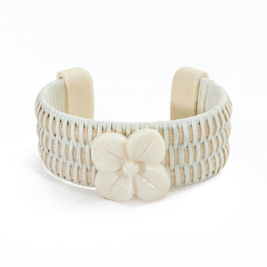 The Florence Cuff - Eco Ivory Flower