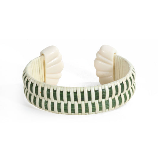 The Ellery Cuff - Cream/Olive