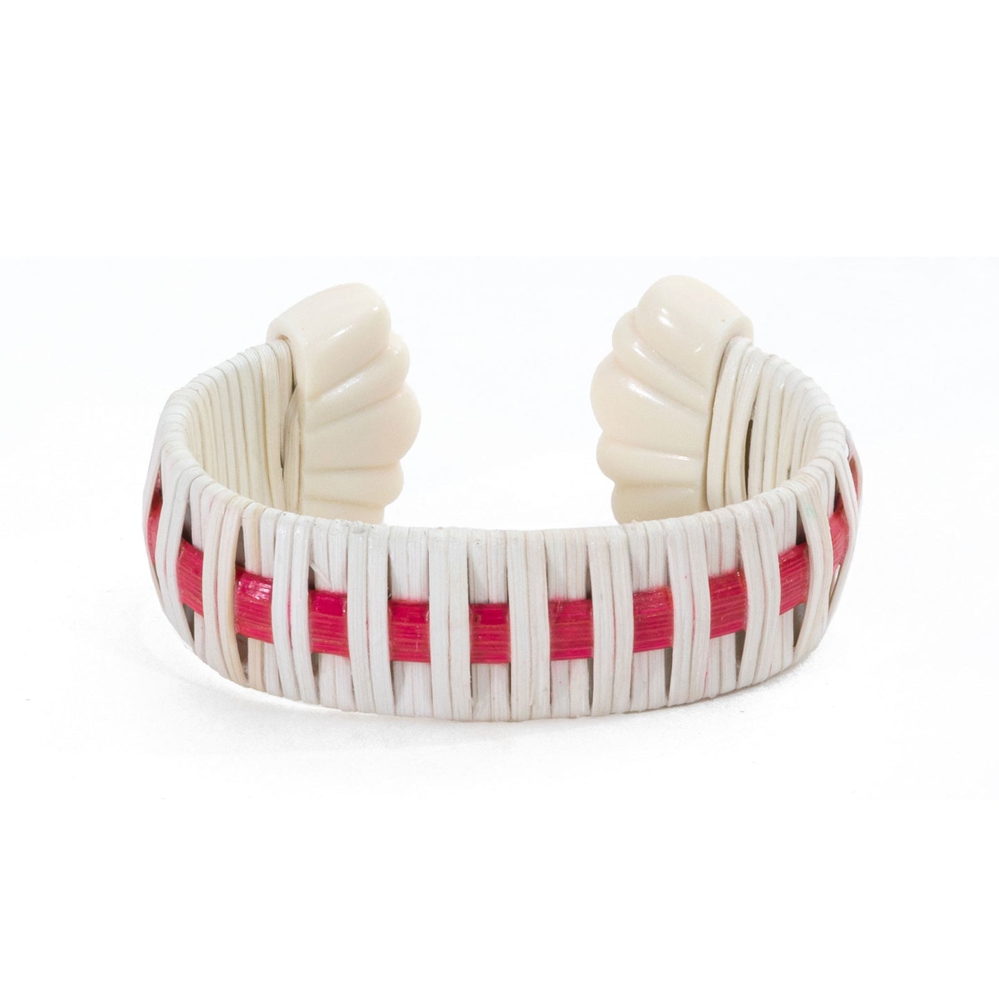 The Ellery Cuff - White/Pink