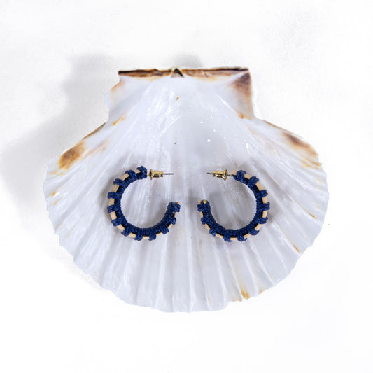Hoops -  Navy/Natural - M