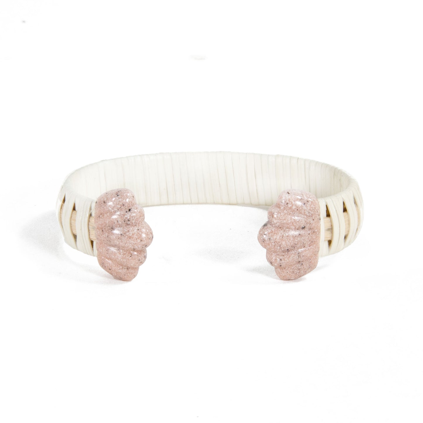 The Jane Bracelet - White/Marbled Pink