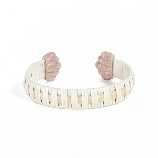 The Jane Bracelet - White/Marbled Pink