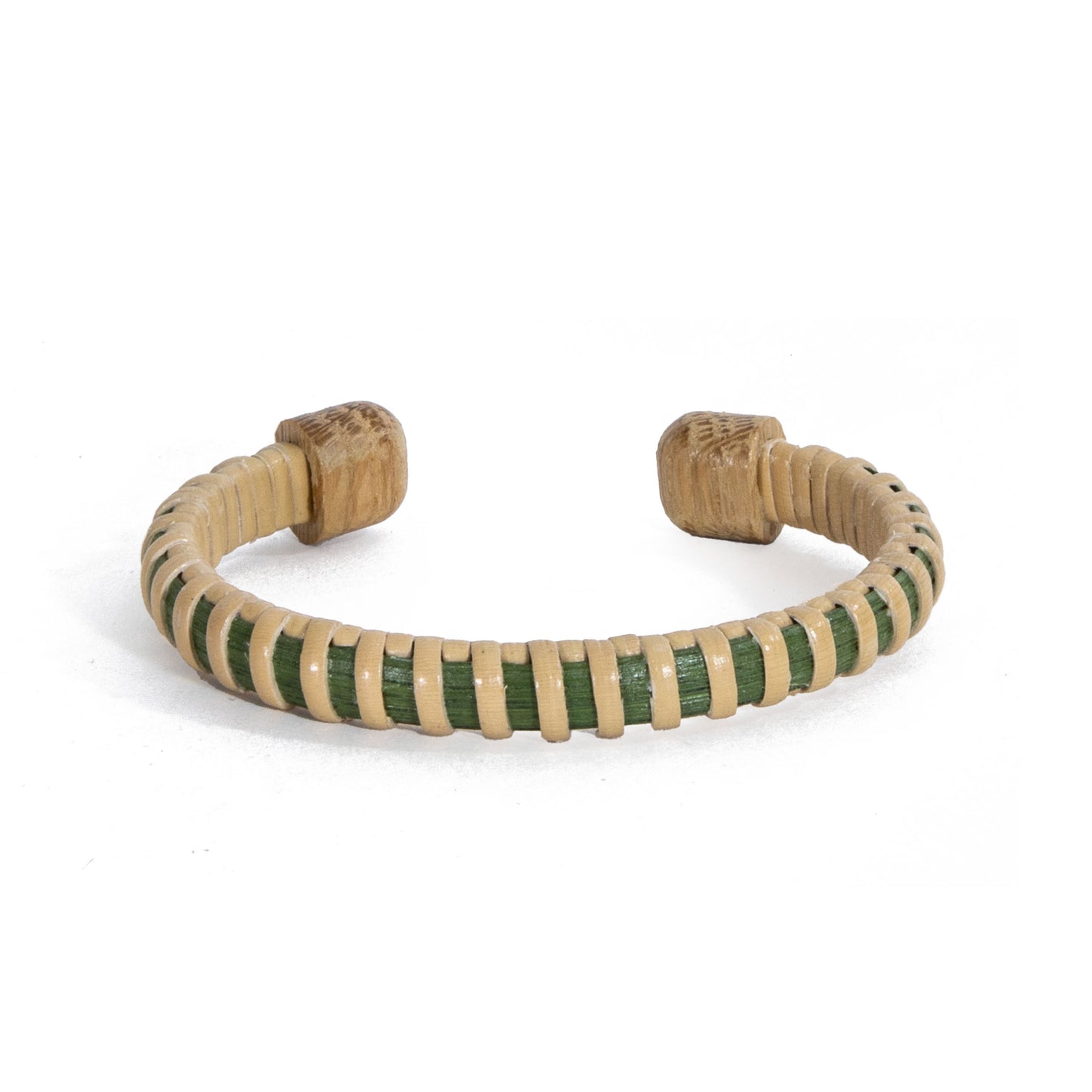 The Marianne Bracelet - Green/Oak