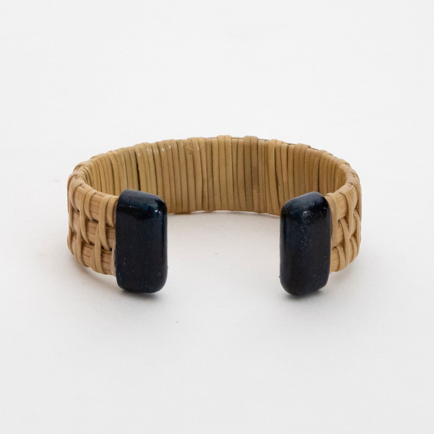 Cuff - Wide - Acrylic - Natural/Navy - L