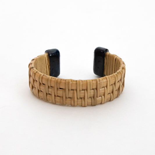 Cuff - Wide - Acrylic - Natural/Navy - L