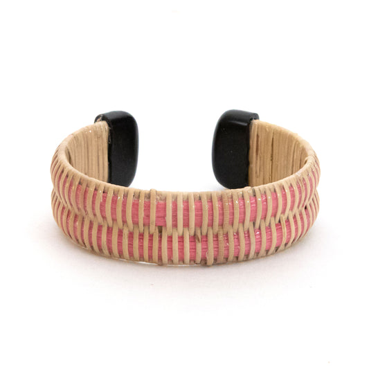 Cuff - Wide - Acrylic - Pink/Natural - M