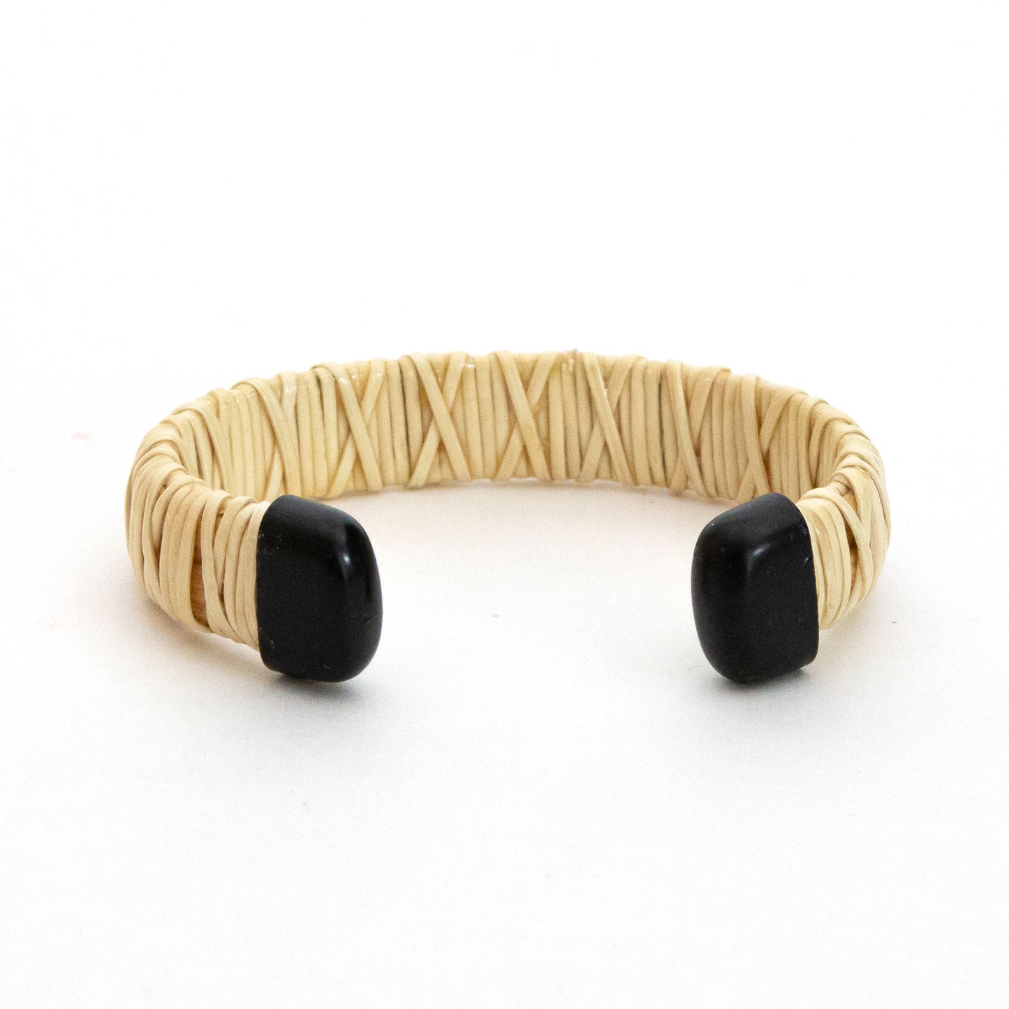 Cuff - Medium Width - Acrylic - Natural/Black - M