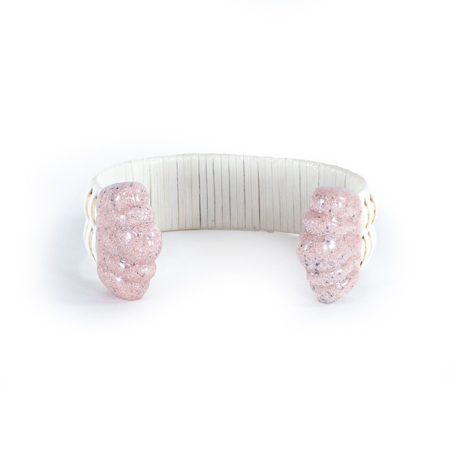 The Ellery Cuff - White/Pink